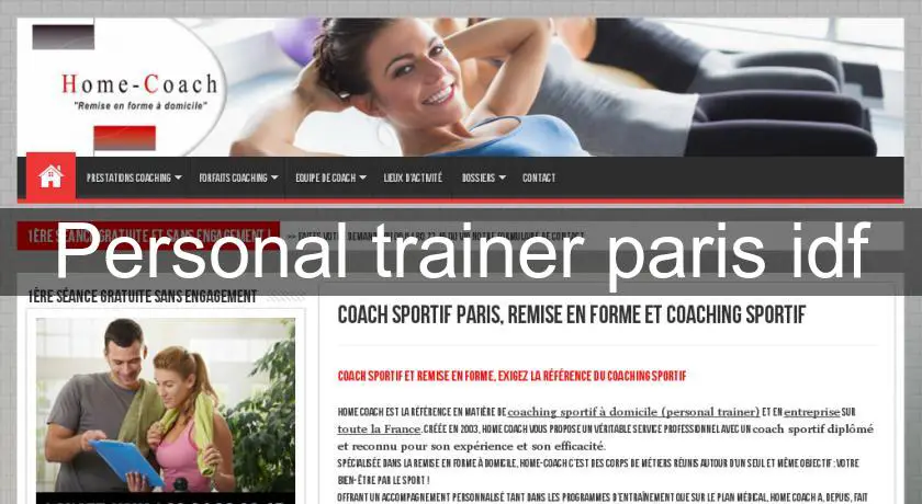 Personal trainer paris idf