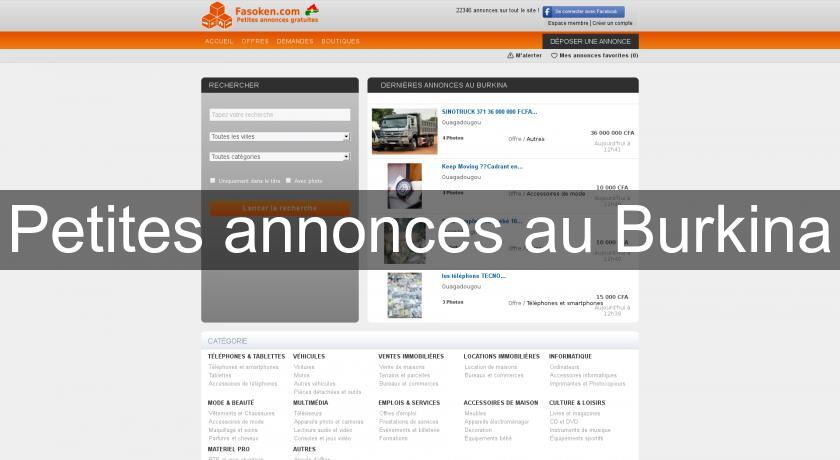 Petites annonces au Burkina Petites annonces au Burkina