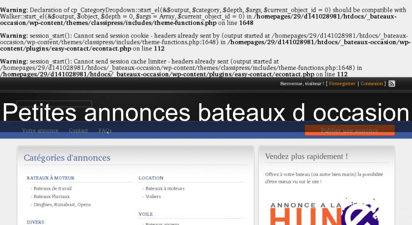 Petites annonces bateaux d'occasion Petites annonces bateaux d'occasion