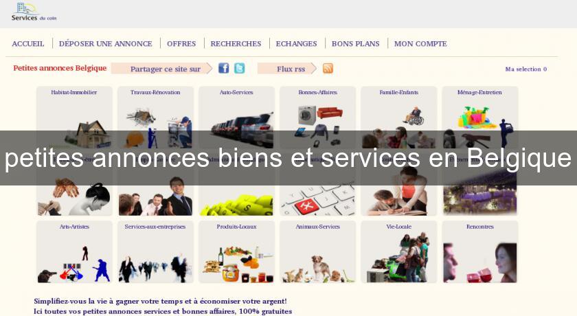 petites annonces biens et services en Belgique