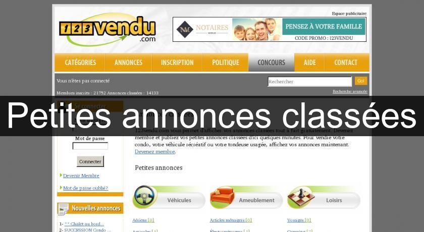 Petites annonces classées Petites annonces classées