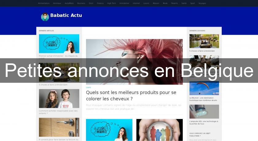 Petites annonces en Belgique Petites annonces en Belgique
