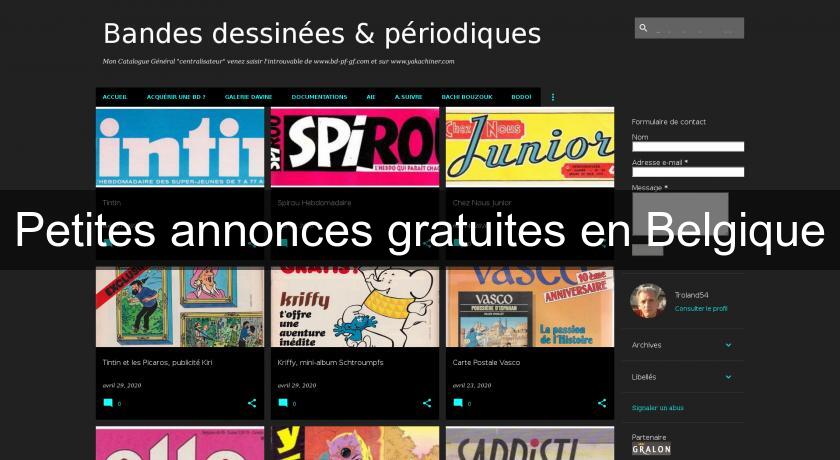 Petites annonces gratuites en Belgique Petites annonces gratuites en Belgique