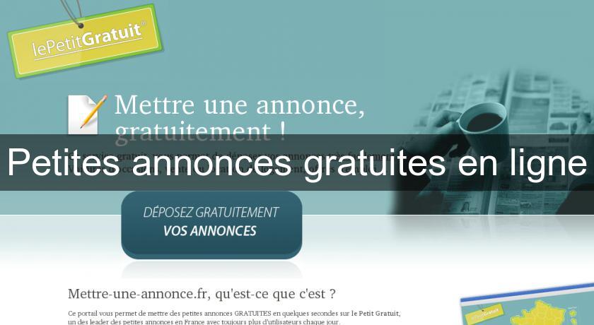 Petites annonces gratuites en ligne