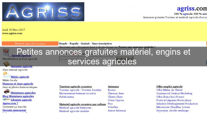 Petites annonces gratuites matériel, engins et services agricoles Petites annonces gratuites matériel, engins et services agricoles