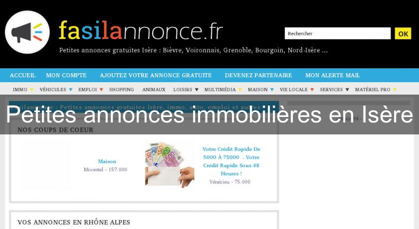 Petites annonces immobilières en Isère Petites annonces immobilières en Isère