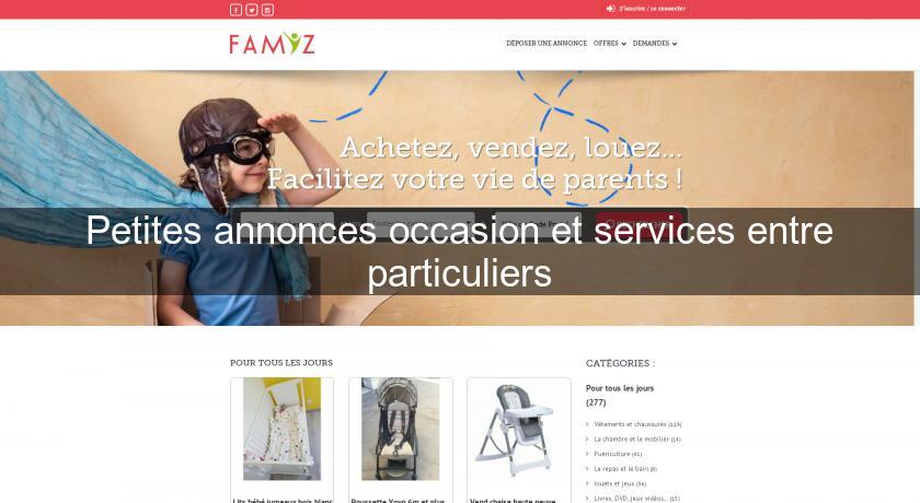 Petites annonces occasion et services entre particuliers