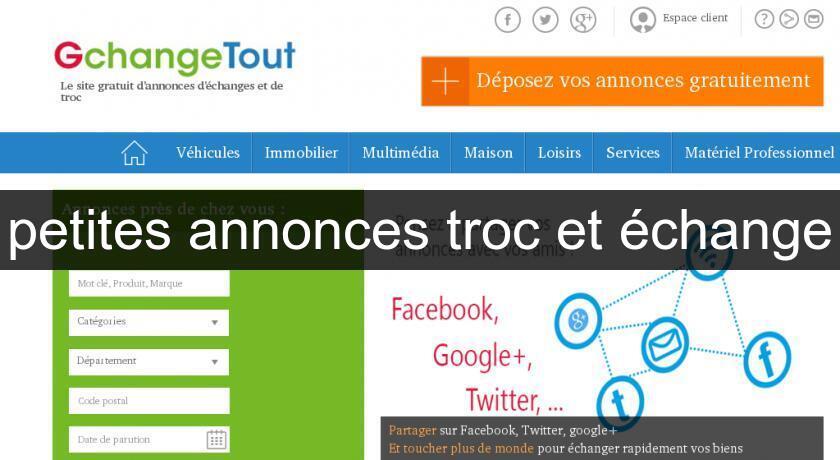 petites annonces troc et échange petites annonces troc et échange