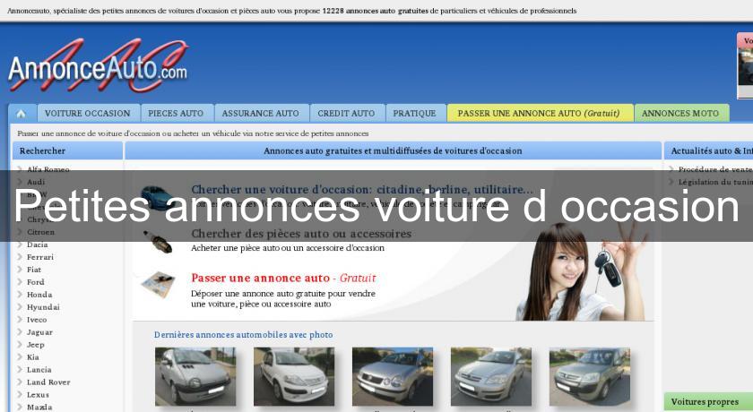 Petites annonces voiture d'occasion