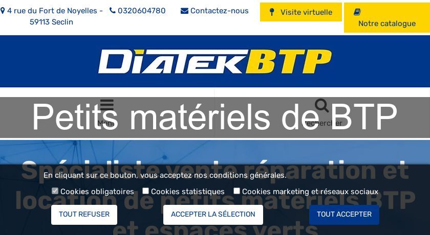 Petits matériels de BTP