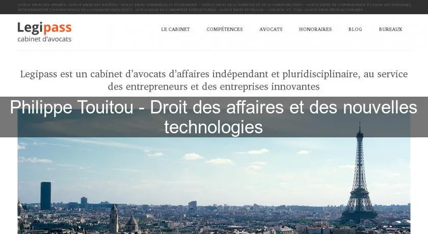 Philippe Touitou - Droit des affaires et des nouvelles technologies