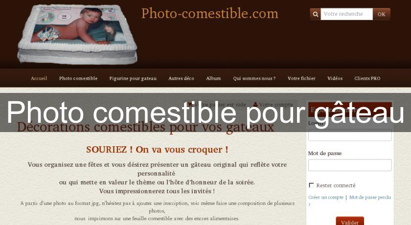 Photo comestible pour gâteau Photo comestible pour gâteau