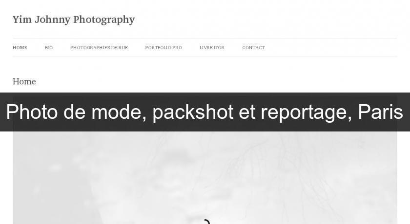 Photo de mode, packshot et reportage, Paris