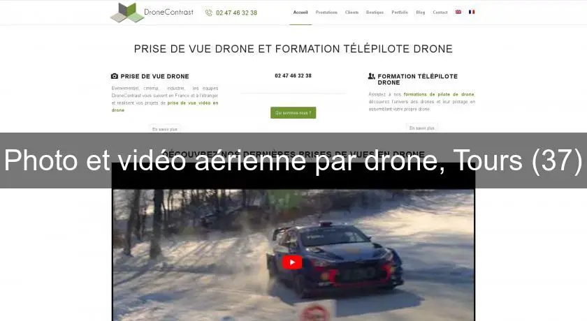 Photo et vidéo aérienne par drone, Tours (37)