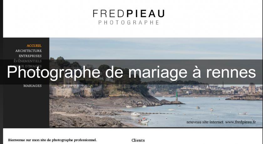 Photographe de mariage à rennes