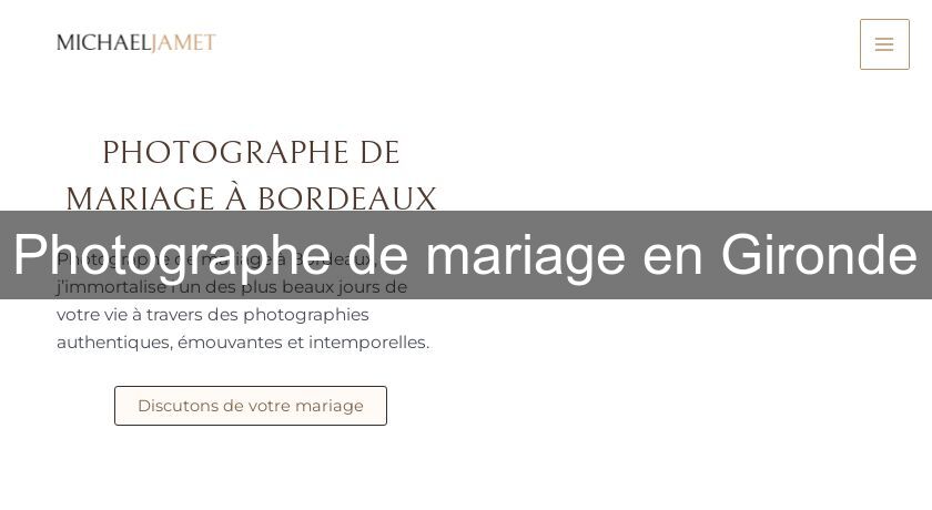 Photographe de mariage en Gironde