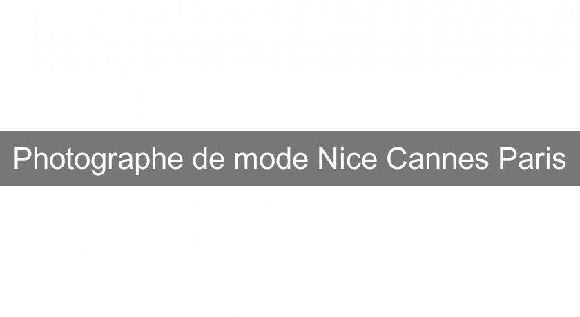 Photographe de mode Nice Cannes Paris