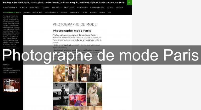 Photographe de mode Paris