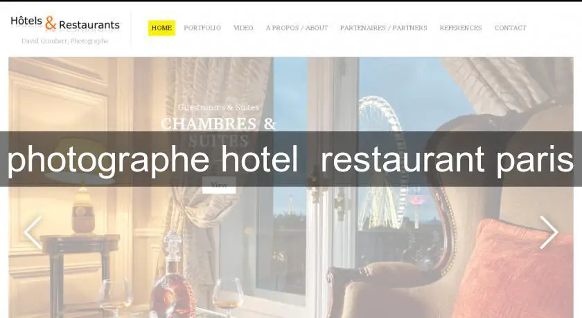 photographe hotel  restaurant paris