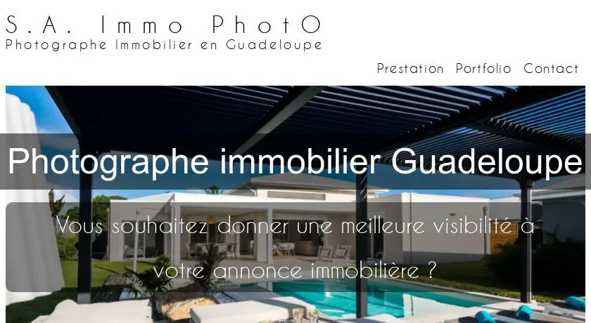 Photographe immobilier Guadeloupe