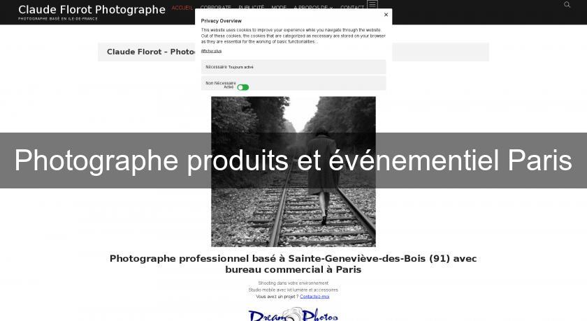 Photographe produits et événementiel Paris