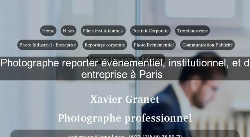 Photographe reporter évènementiel, institutionnel, et d'entreprise à Paris  