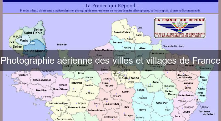 Photographie aérienne des villes et villages de France