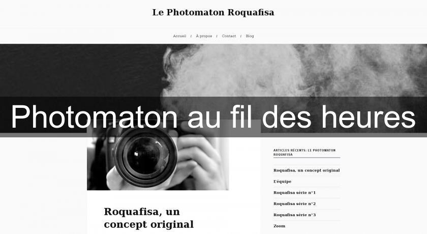 Photomaton au fil des heures