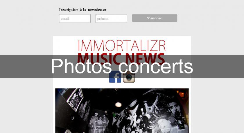 Photos concerts