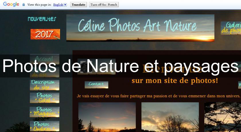 Photos de Nature et paysages Photos de Nature et paysages