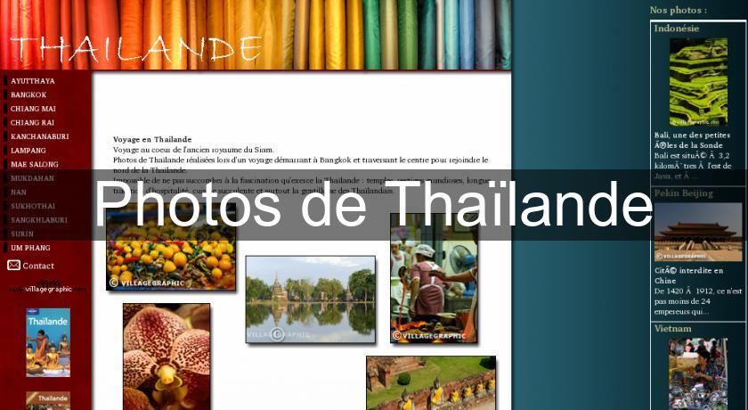 Photos de Thaïlande Photos de Thaïlande