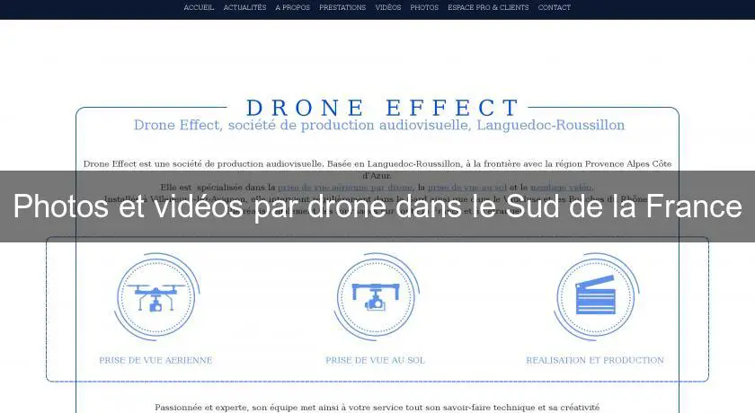 Photos et vidéos par drone dans le Sud de la France