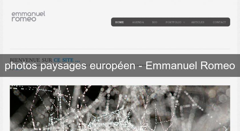photos paysages européen - Emmanuel Romeo photos paysages européen - Emmanuel Romeo