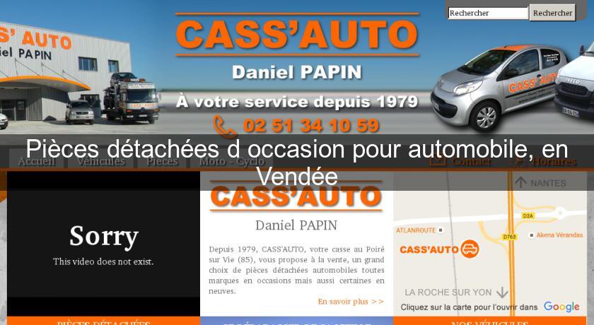 Pièces détachées d'occasion pour automobile, en Vendée Pièces détachées d'occasion pour automobile, en Vendée