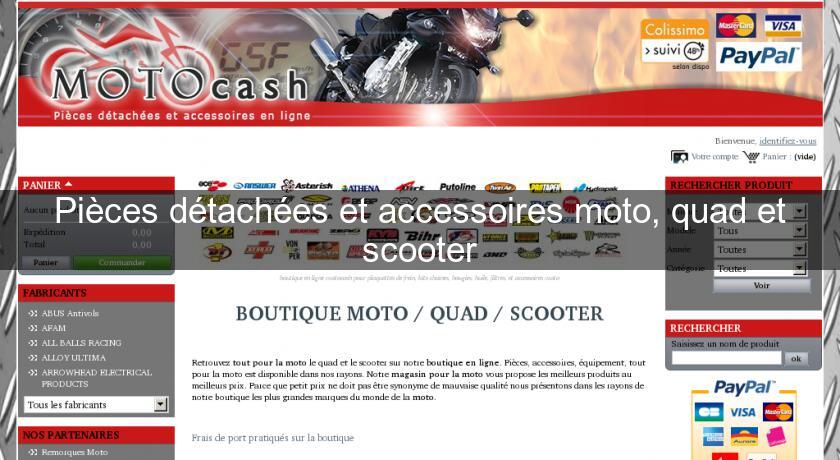 Pièces détachées et accessoires moto, quad et scooter