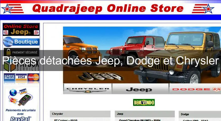 Pièces détachées Jeep, Dodge et Chrysler