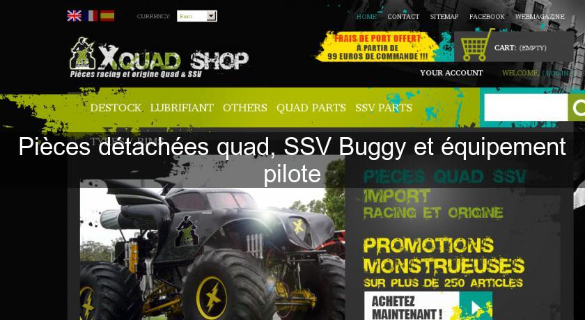 Pièces détachées quad, SSV Buggy et équipement pilote Pièces détachées quad, SSV Buggy et équipement pilote