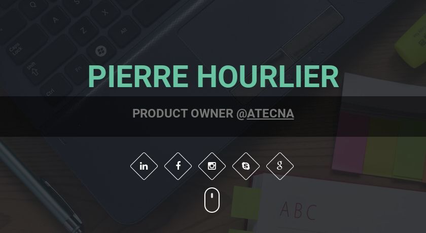 Pierre Hourlier - Site CV - Chef de projet web