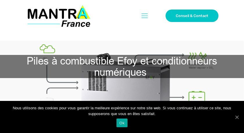 Piles à combustible Efoy et conditionneurs numériques Piles à combustible Efoy et conditionneurs numériques