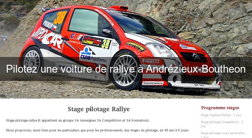 Pilotez une voiture de rallye à Andrézieux-Boutheon