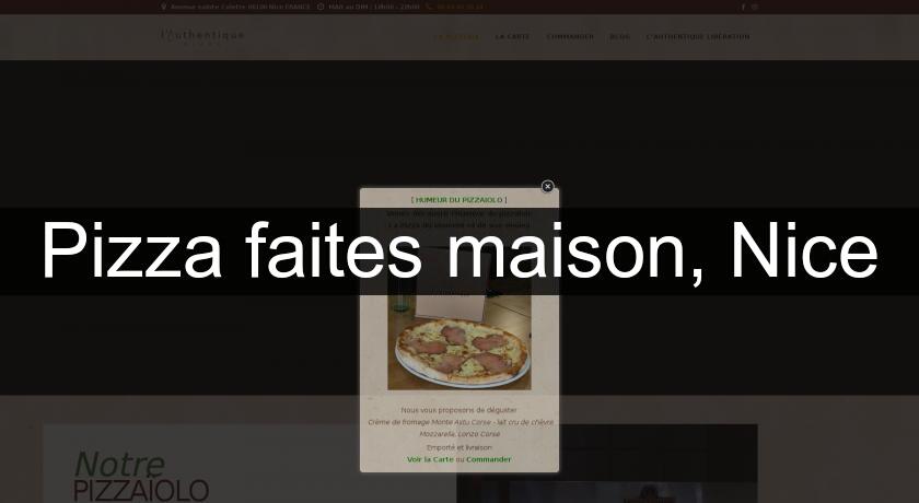 Pizza faites maison, Nice