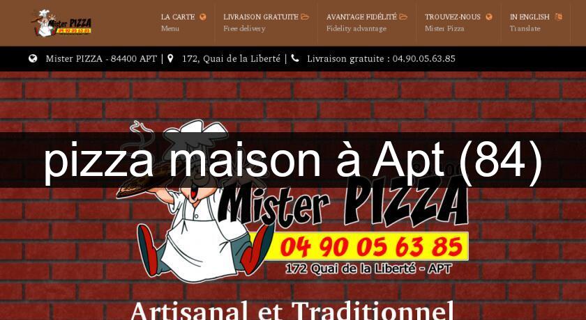 pizza maison à Apt (84)