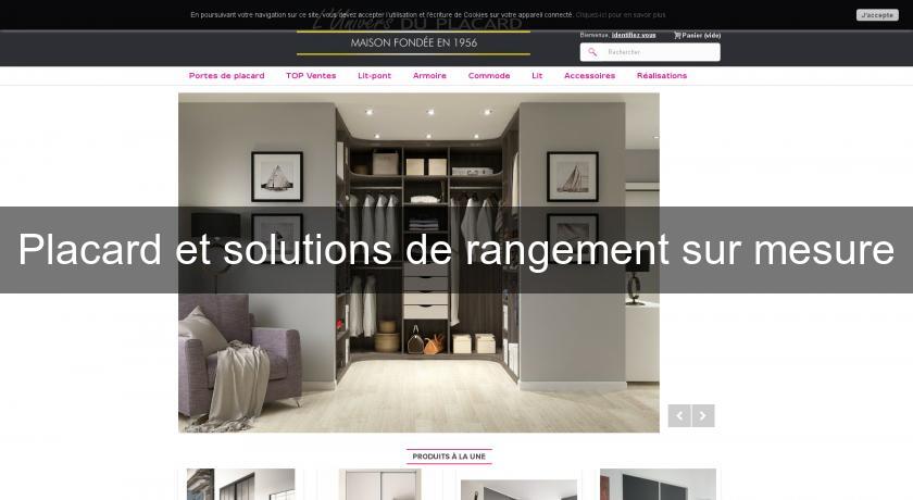 Placard et solutions de rangement sur mesure