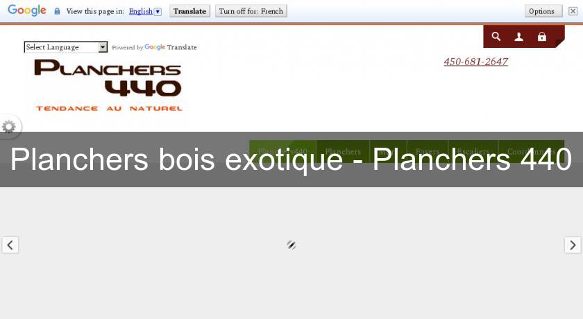 Planchers bois exotique - Planchers 440 Planchers bois exotique - Planchers 440