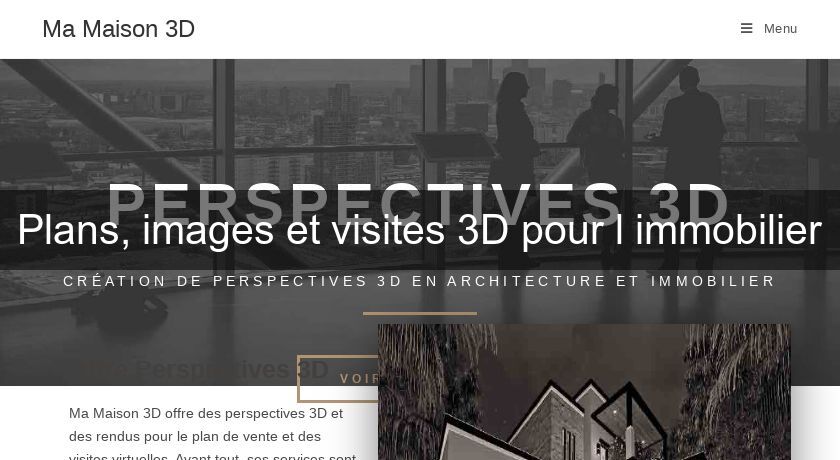Plans, images et visites 3D pour l'immobilier