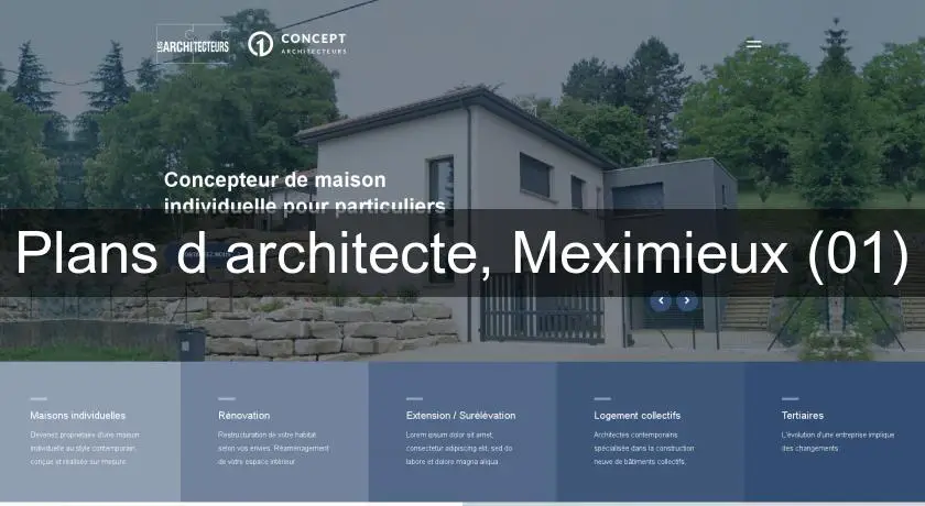 Plans d'architecte, Meximieux (01)