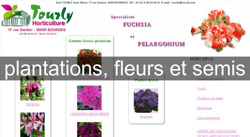 plantations, fleurs et semis