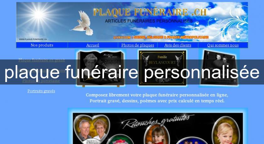 plaque funéraire personnalisée plaque funéraire personnalisée