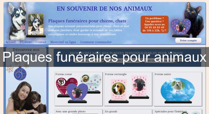 Plaques funéraires pour animaux