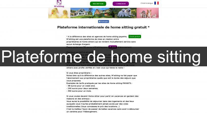 Plateforme de home sitting Plateforme de home sitting